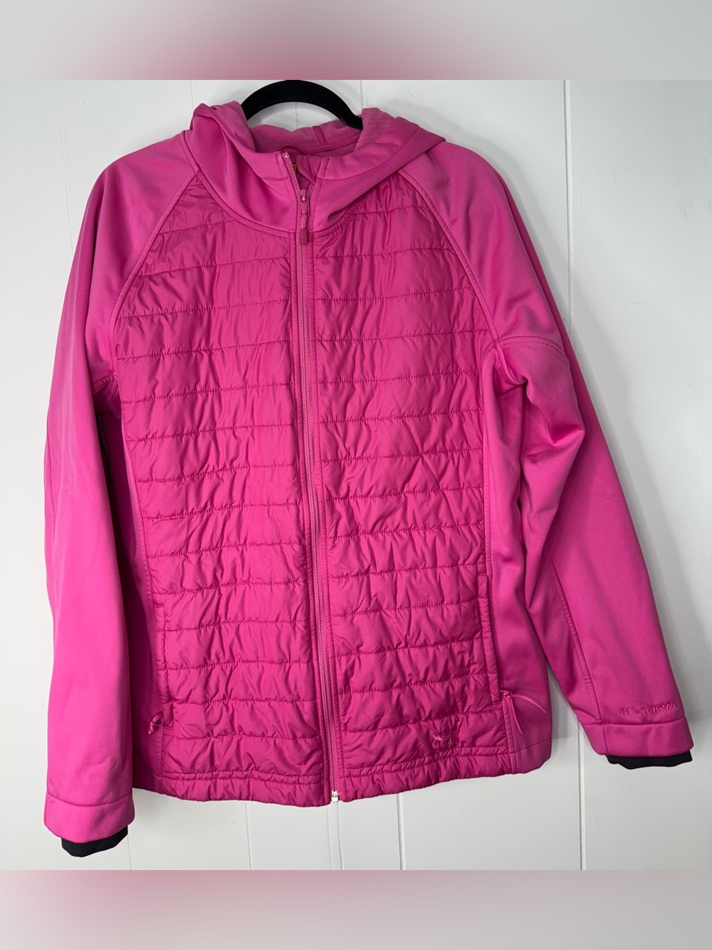 Under Armour Hooded Quilted Puffer Jacket Womens XL
